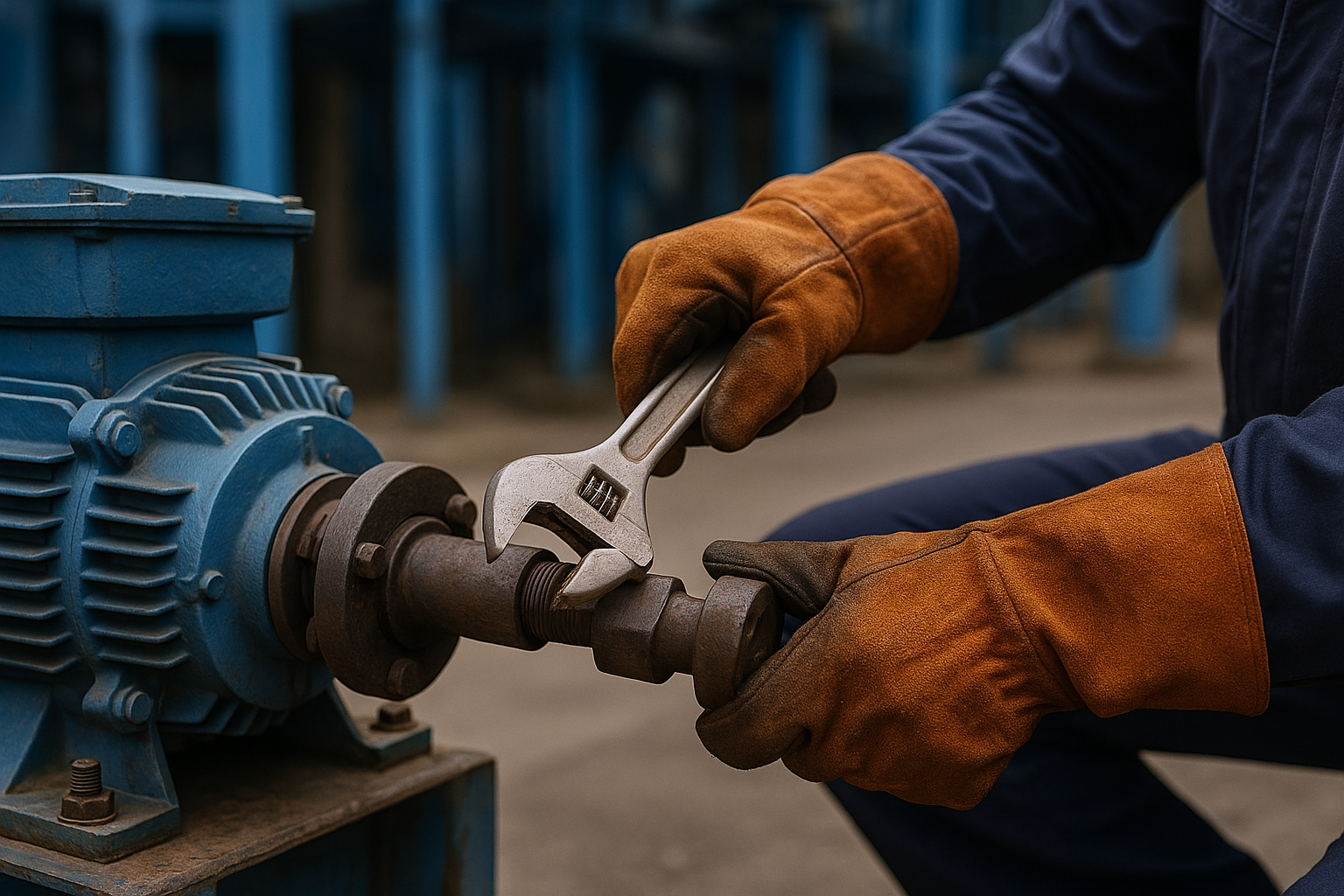 Preventive maintenance inspection of industrial equipment in a steel manufacturing plant