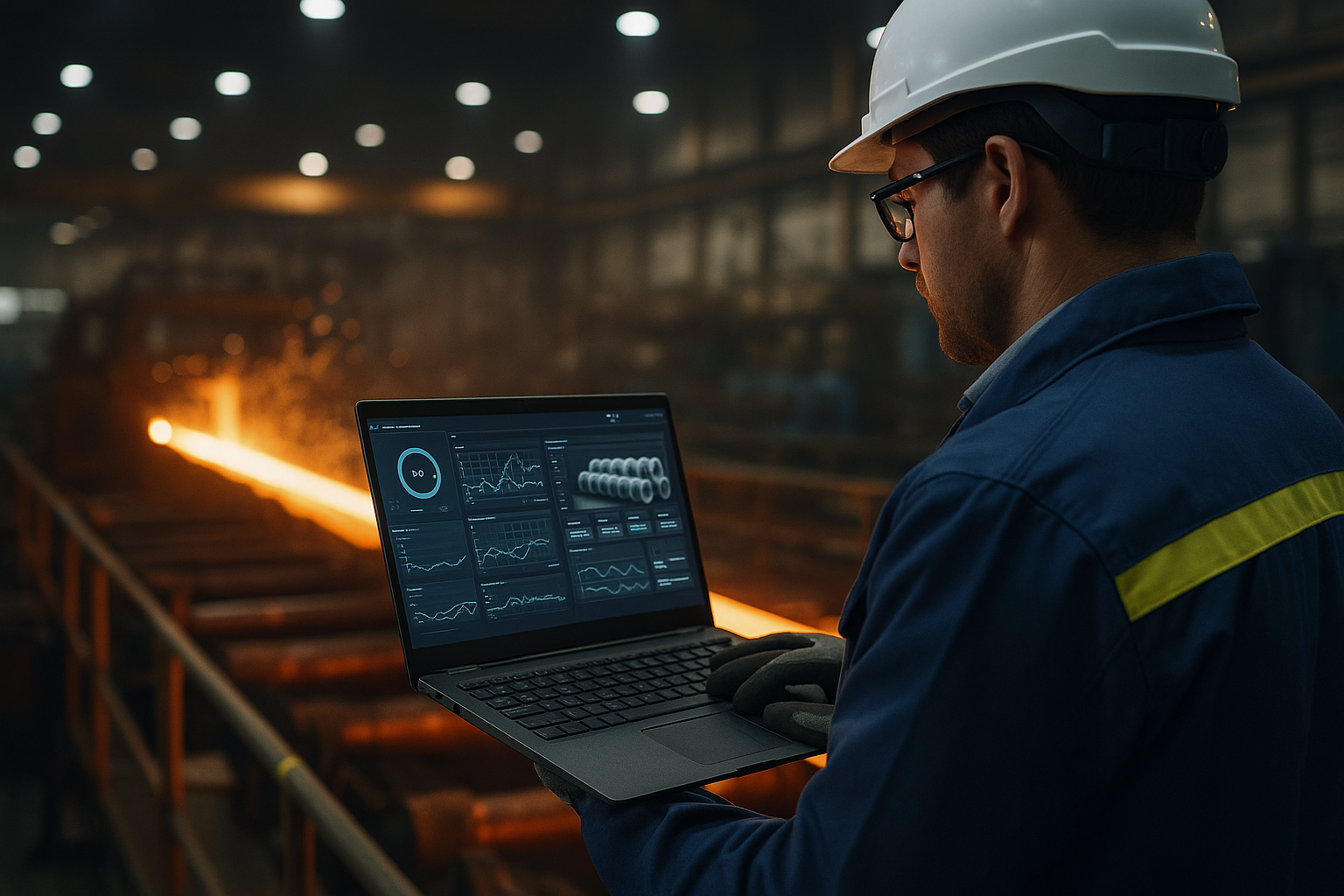 Digital innovation using AI and data analytics to support sustainable steel production