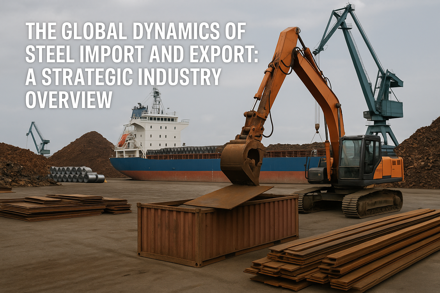 Global steel trade, imports, exports and international sourcing logistics